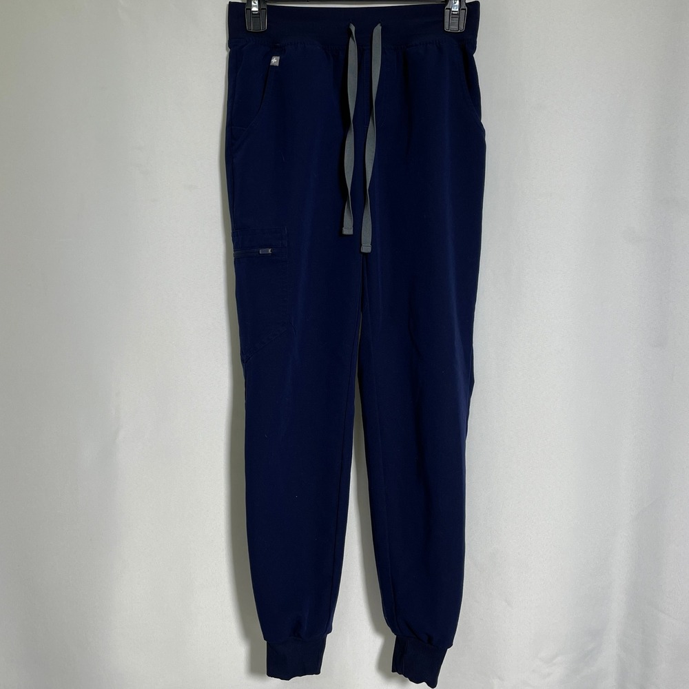 FIGS Technical Collection Navy Blue Zamora Jogger Scrub Pants Women's XXS